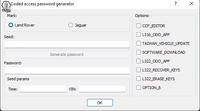 Generador de Contraseñas de Acceso Codificado JLR, Software de Calculadora de Semillas JLR para el Modo de Ingeniería SDD de JLR, Sin Limitaciones de Uso