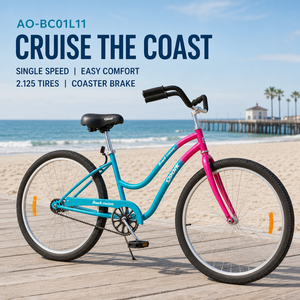 <b>Cheap</b> Single Speed Low Beach Cruiser Bike / Wholesale Cruiser City Bike - Product Image 1