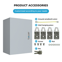 Boîtier de commande électrique extérieur en acier galvanisé et alliage d'aluminium OEM ODM, étanche IP54/IP65, revêtement poudré, pour équipement électronique