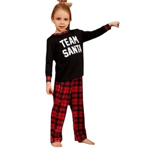秋季高档新款圣诞儿童睡衣休闲服亲子服装家庭套装女式睡衣 - Product Image 5