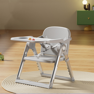 Chaise rehausseur de voyage portable pour bébé avec table à manger, siège <span class=keywords><strong>d</strong></span>'alimentation pour enfants, siège de repas pour tout-petits, chaise haute pliable, tabouret <span class=keywords><strong>inclinable</strong></span> - Product Image 5