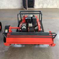 Livraison Gratuite CE EPA Tondeuse Robot à Fléaux Télécommandée Tout-Terrain à Moteur Essence pour Coupe d'Herbe avec Roues en Caoutchouc