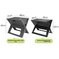 Barbecue pliant en fer forgé de style américain, en forme de X, épaisseur 40 cm, pour la cuisson, le camping et les pique-niques