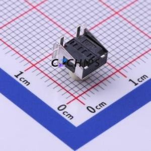 TA3-2W2-V-T/R Tactile Switch SMD Switch Single Pole Single Throw Round Button 1.85N Horizontal Mount - Product Image 2