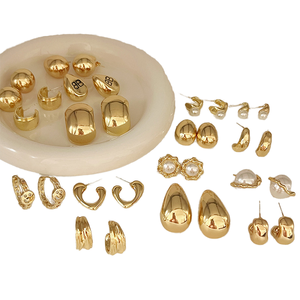 Exquisitos Pendientes de Clip de Aleación de Alta Calidad, Estilo Clásico Retro, Elegantes, para Mujer, Pequeños y Modernos - Product Image 1