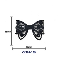 Accessoires de décoration en strass en forme de papillon 3D pour chaussures, vêtements et accessoires de mode