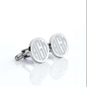 Logo personalizzato <span class=keywords><strong>925</strong></span> in <span class=keywords><strong>argento</strong></span> sterling inciso <span class=keywords><strong>gemelli</strong></span> da uomo <span class=keywords><strong>gemelli</strong></span> personalizzati <span class=keywords><strong>gemelli</strong></span> da uomo in bianco da uomo e Set di Clip da cravatta - Product Image 6