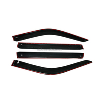 Protector de lluvia acrílico duradero para coche, deflectores de ventana, visera de ventana, viseras de lluvia para Toyota Tundra Crew Max 2022, accesorios exteriores
