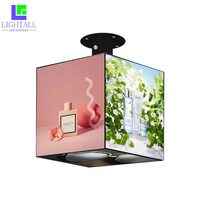 Schermo LED P3 per Interni, Display LED a 4 Lati 384x384x384mm, Schermo LED Magic Box con Controllo WIFI e APP