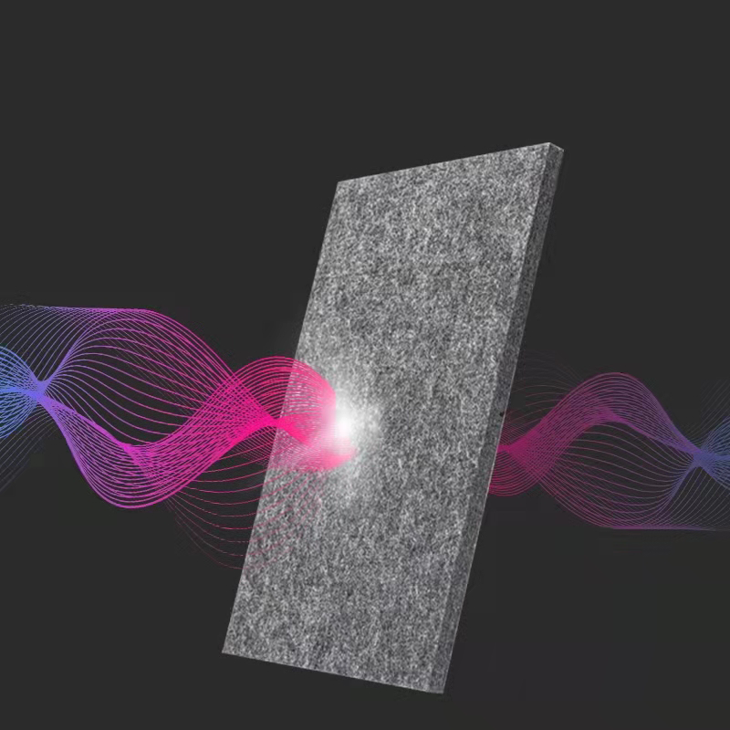 Экологичные акустические звукоизоляционные панели, 100% полиэстер, акустические панели, пригодные для переработки, акустический войлок, декоративная ПЭТ настенная панель