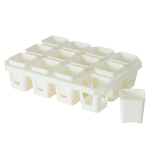 <span class=keywords><strong>Grand</strong></span> plateau carré moderne pour jardin extérieur 24 trous pour pépinière Support de succulentes en plastique épaissi - Product Image 6