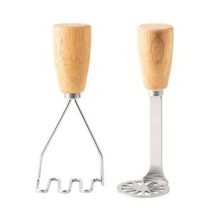 2 écraseurs à pommes de terre miniatures en acier inoxydable de qualité supérieure, robustes, pour avocat - Product Image 2