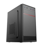 Caja de Juego MicroATX ITX Compatible con GPU de 270 mm y Enfriador de CPU de 155 mm, Chasis Mini PC de 4 Ranuras