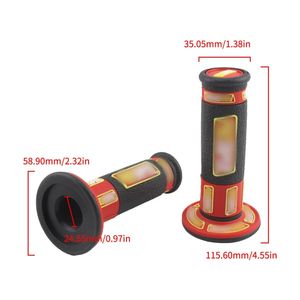 Poignées de guidon de moto universelles PRO PRO TAPER Style, en silicone coloré, avec grip souple, décoratives, pour accélérations - Product Image 5