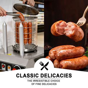 Parrilla Eléctrica Comercial de Acero Inoxidable para <span class=keywords><strong>Hot</strong></span> Dogs con Temperatura Ajustable para Cocinar Salchichas y Frankfurters - Product Image 6