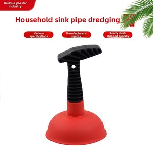 Potente dragado de tubos de goma de cuero, nuevo fregadero de cocina para el hogar, limpiador de pelo de alcantarillado de mano para uso en baño, émbolos de inodoro - Product Image 5