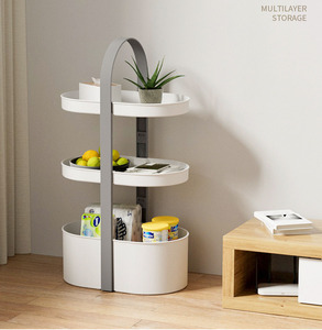 Organizzatore Cosmetico Portatile Multistrato, Contenitore per Trucchi da Scrivania, Scaffale Stretto per Bagno, Cassettiera - Product Image 2