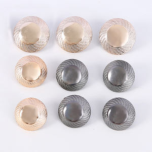 Botones Decorativos de Plástico Personalizados, Botones Redondos de Alta Gama para Abrigos, Camisas, Suéteres, en Dorado y Gris, con <span class=keywords><strong>Mango</strong></span>, para Coser - Product Image 4