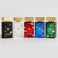Nouveau produit bouteille de parfum de luxe 30ML bouteilles en verre noir parfum 50ML bouteille de parfum vide avec emballage en boîte