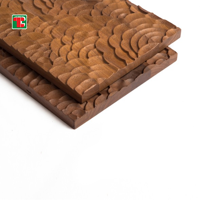 Wood Veneer Wall Panel Interior Decorative Board Waterproof Wall Plate Carved 3D Solid Wood Art Home Hotel Decor Wall Panel Boar