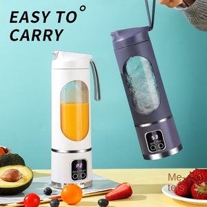 Vaso para Jugos con Botón Totalmente Automático, Triturador de Hielo para Uso Doméstico, Procesador de Alimentos para Bebés Portátil con Carga USB, Velocidad Variable de 5+ Velocidades - Product Image 2