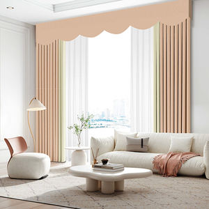 ستائر تعتيم أنيقة فاخرة أجنحة ميدان النار ستائر نافذة فندق ستائر غرفة المعيشة مع ستارة شفافة - Product Image 2