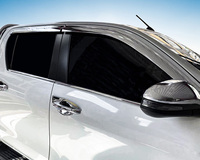KQD Brand Accessoires Extérieurs Automobile Chrome Protections de Vitre Pare-Vent Déflecteurs d'Air Visière de Soleil pour 4Runner