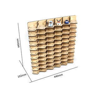 Vente directe d'usine depuis 16 ans, boîtes en <span class=keywords><strong>bois</strong></span> découpées au laser personnalisées pour voitures de collection, panneaux muraux, présentoirs de voitures durables - Product Image 4