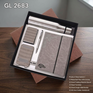 Set de Regalo Corporativo Premium 5 en 1: Vaso de Acero Inoxidable, Cuaderno A5, Bolígrafo Metálico, Soporte Plegable para Móvil, Personalizado para Empresas - Product Image 2