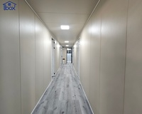 Maison conteneur pliable portable 4 lits, extensible, pour logements temporaires des employés sur site, camps d'usine