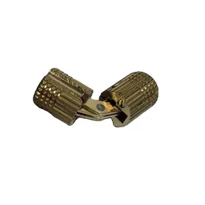 Factory Wholesale 8mm Solid Brass Invisible Metal Concealed Barrel Hinge For Funiture