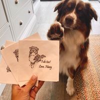 Serviettes de table personnalisées écologiques pour mariage canin - Favors de fête style romantique pour invités en gros