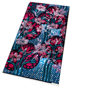 Prezzo di vendita caldo fashion design dorato africano grand wax tessuto stampato <span class=keywords><strong>100</strong></span>% cotone paillettes tessuti di cera 6 yarde per le donne vestito clo - Product Image 1