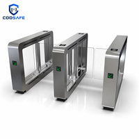 Barrière de sécurité robuste en acier inoxydable avec moteur sans balais, anti-collision, engrenage multi-ID pour parcs publics, écoles, bureaux et halls d'accueil