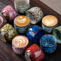 Tasse à expresso en céramique artisanale pour la dégustation, idéale pour le latte art et le thé, vente en gros pour le Moyen-Orient et l'Arabie Saoudite
