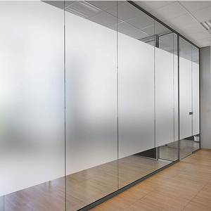 Paneles de Vidrio Esmerilado sin Marco, Grabado con Ácido, <span class=keywords><strong>para</strong></span> Divisiones de Oficina, Puerta de Pared, Diseño Moderno Deslizante y Plegable con <span class=keywords><strong>Perfil</strong></span> de Aluminio - Product Image 6