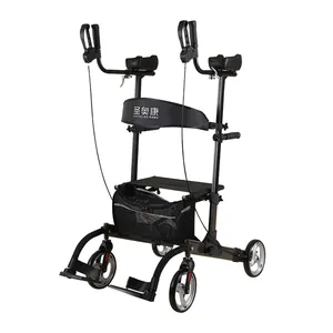 Çin tedarikçisi ucuz katlanır yürüyüş çerçeve alüminyum Rollator Walker yeni tasarım yürüteç Rollator