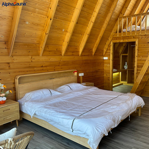 Casetta <span class=keywords><strong>in</strong></span> Legno Stile <span class=keywords><strong>Bungalow</strong></span> Americano Tradizionale per Giardino e Campeggio con Tettoia per Auto, Adatta per Ville - Product Image 6