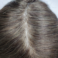 Perruque toupet naturelle PU pour hommes, accessoire toupet, remplacement, entièrement en Poly, unité, cheveux humains, Durable, peau transparente