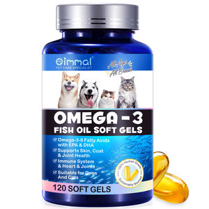 OIMMAI marque privée soutient la santé des articulations du pelage 120 chien saumon oméga 3 huile de poisson capsules de gel souple pour animaux de compagnie chiens et chats - Product Image 3
