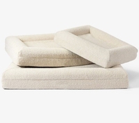 Canapé pour animaux de compagnie Sommeil profond Rectangle Lit Boucle Chien Chenil Pet Chat Lit Canapé