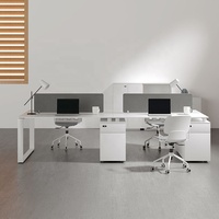 Bureau de bureau de bureau de poste de travail de Table de poste de travail de conception moderne pour 2 4 6 personnes