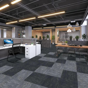 Alfombra Ignífuga de Polipropileno con Respaldo de Betún, Resistente al Desgaste, Reducción de Ruido, Modular, para Uso Comercial y Doméstico, Baldosas de Alfombra de 50x50cm - Product Image 2