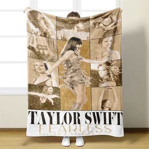 8 colores Pink Singer Taylor Throw Blanket Swiftie franela suave cama mantas para amantes de la música - Product Image 3