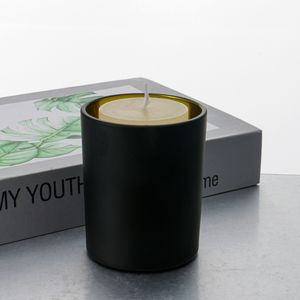 Bougie de peinture en aérosol noir tasse vide rétro bricolage chandelier tasse d'aromathérapie en verre fait <span class=keywords><strong>maison</strong></span> ornements de chandelier romantique - Product Image 5