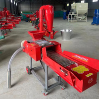 Broyeur de maïs très efficace hachoir automatique de fourrage d'herbe alimentation animaux coupe-paille Machine coupe-ensilage