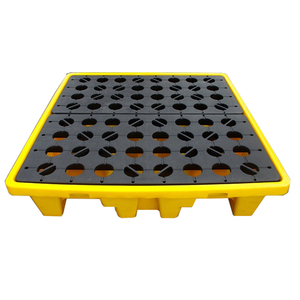 Vente en gros Palette en plastique amovible pour le confinement des déversements de produits chimiques dangereux de sécurité industrielle Confinement secondaire à 4 fûts - Product Image 6