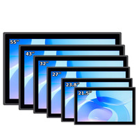 Moniteur LCD industriel à cadre ouvert 10 à 43 pouces écran tactile capacitif pour 11.6 13.3 15 15.6 17 19 21.5 23.8 27 32 modèles