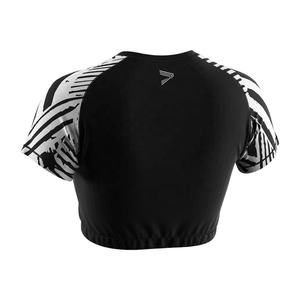 Camiseta Deportiva para Mujer, Más Vendida, con Media Cremallera, Manga Corta, Estilo Crop Top - Product Image 2