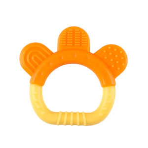 Mordedor de silicona, juguete de dentición para bebés sin BPA, suave, fácil de sostener, estimulación sensorial para bebés - Product Image 3